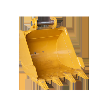 Q355B Yellow Excavator Rock Bucket 0.8 Cbm สำหรับ CAT320 ZX200 DX200 SY205C