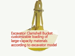 Excavator Clamshell Bucket การบรรจุวัสดุขนาดใหญ่ที่สามารถปรับแต่งได้ตามรุ่น excavator