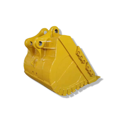 CAT320 0.7m3 Excavator Rock Bucket สีเหลือง Q355B วัสดุ