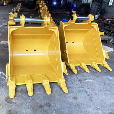 Q355B Yellow Excavator Rock Bucket 0.8 Cbm สำหรับ 320 ZX200 DX200 SY205C