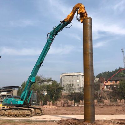 Q355B วัสดุ 47-52T Excavator Pile Driver สิ่งที่แนบมาสำหรับ SANY  HITACHI KOMATSU DOOSAN