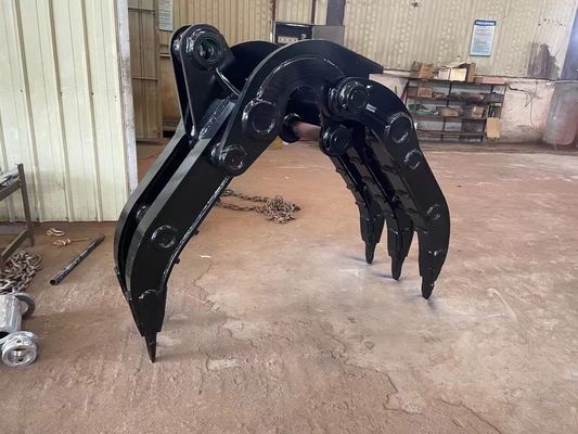 CE Antiwear Mechanical Grab สำหรับรถขุด,  Jcb Liebherr Scrap Metal Grab