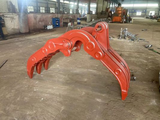 CE Antiwear Mechanical Grab สำหรับรถขุด,  Jcb Liebherr Scrap Metal Grab