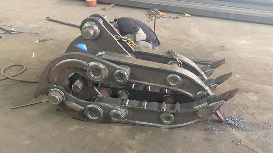 CE Antiwear Mechanical Grab สำหรับรถขุด,  Jcb Liebherr Scrap Metal Grab
