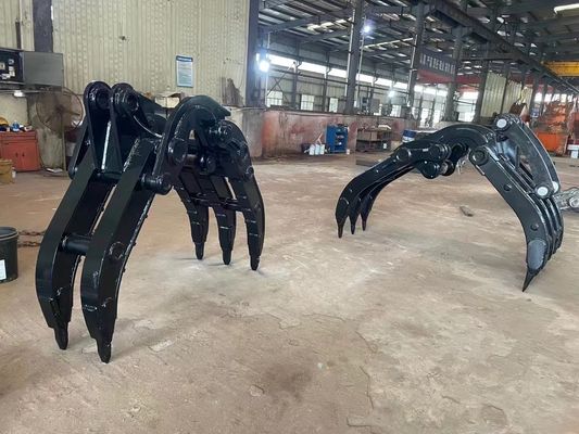CE Antiwear Mechanical Grab สำหรับรถขุด,  Jcb Liebherr Scrap Metal Grab