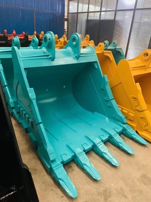 Multicolor Excavator Digging Bucket งานหนักด้วยฟันห้าซี่