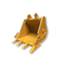 CAT320 0.7m3 Excavator Rock Bucket สีเหลือง Q355B วัสดุ