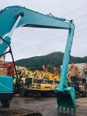 SK200 Kobelco สิ่งที่แนบมาบูมรถขุดบูมยาวพร้อมบุ้งกี๋และกระบอกสูบ