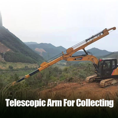 ขนาดที่กำหนดเองหัวจับหมุนได้ 360 องศา 320D Excavator telescopic Extension Arm 25 เมตร