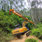 Forestry Excavator Telescopic Boom ยาวถึง Tree Care Handler 25 28 32M Pulling Arm