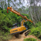 Tree Care Handler Forestry Excavator แขนยืดไสลด์พร้อมหัวคีบ