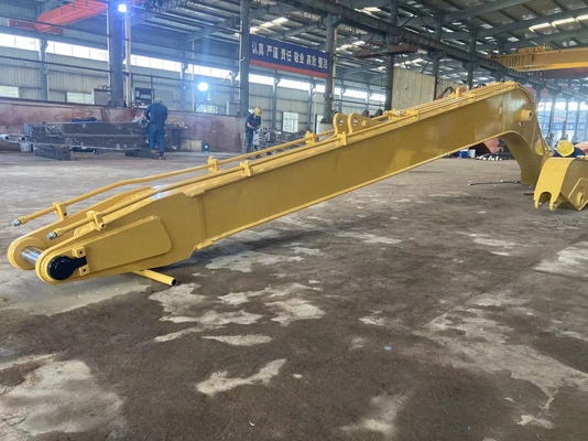 รับประกันส่วนขยาย Long Reach Excavator Dipper Arm 10M-18M พร้อมถังและกระบอกสูบสำหรับ CAT