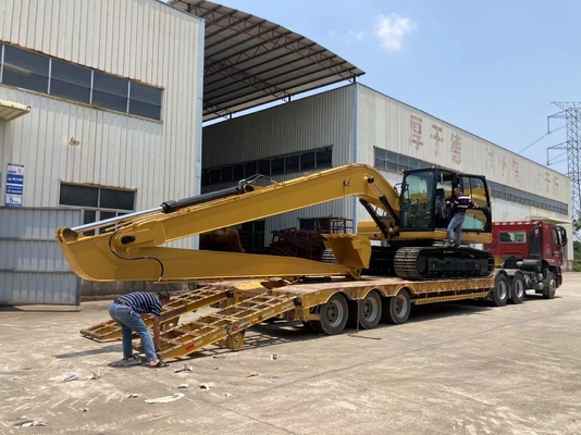 รับประกันส่วนขยาย Long Reach Excavator Dipper Arm 10M-18M พร้อมถังและกระบอกสูบสำหรับ CAT