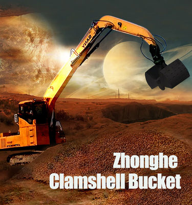 Heavy Duty Excavator Clam Bucket, Clamshell Grab Bucket สำหรับ 320 Pc200