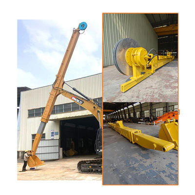 ใช้งานได้จริง Q355B Excavator Telescopic Boom Extension ความยาว 14m สำหรับ 320