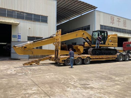 Yellow  320C Long Reach Excavator Booms Alloy Steel Practical 18M