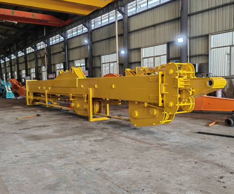 กว้างถึง 16m 2t Excavator Telescopic Boom Deep Digging 700 Steel Arm สําหรับเครื่องขุดหลายรุ่น