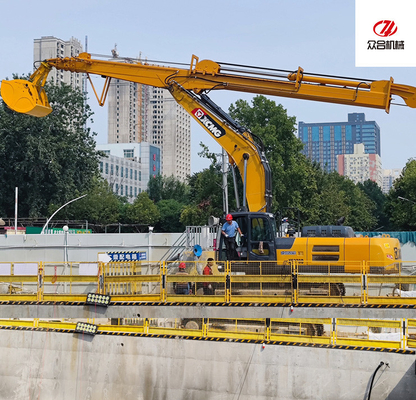 Long Reach Excavator แขนขุดยืดไสลด์และบูมสำหรับงานก่อสร้าง PC360 30M