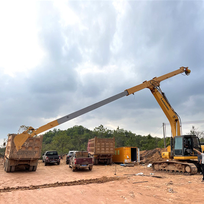 Double Reinforcing Excavator Telescopic Boom สวมทน 12 - 25m สำหรับ SK250 SH260 ​​SH380