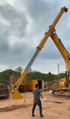 700 เหล็ก Telescopic Boom สําหรับเครื่องขุด 6-36t ส้ม เหลือง น้ําเงิน ปรับแต่ง 14-16m Max Reach