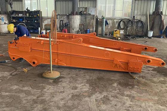 12 เมตร ขายที่ 1 Telescopic Excavator Boom For Cat Excavator Telescopic Arm Telescopic Boom สําหรับ excavator เครื่องจักรกลขนาดใหญ่ การก่อสร้าง excavator Boom Arm Excavator Long Arm Boom ยาว