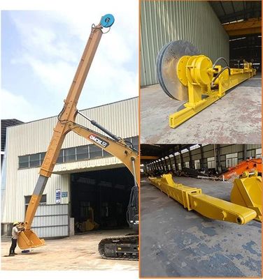 ใช้งานได้จริง Q355B Excavator Telescopic Boom Extension ความยาว 14m สำหรับ 320