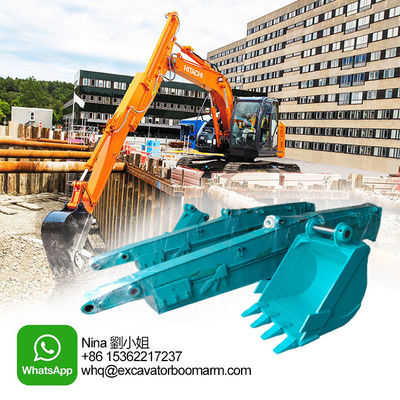 8000 มิลลิเมตร ความลึกการขุด 0.4CBM Excavator Sliding Boom สําหรับ Hitachi Komatsu  Kato