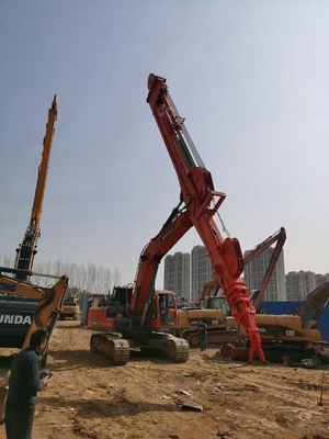 ทนทานสามส่วน Telescopic Boom Arm ความยาวหลายสําหรับ excavator