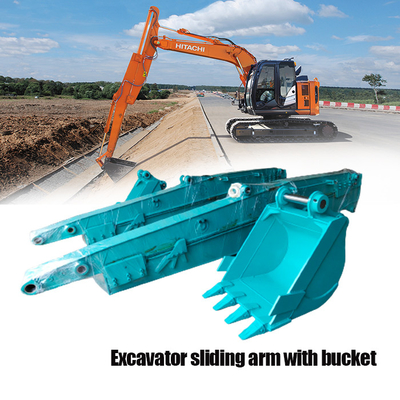 8000 มิลลิเมตร ความลึกการขุด 0.4CBM Excavator Sliding Boom สําหรับ Hitachi Komatsu Cat Kato