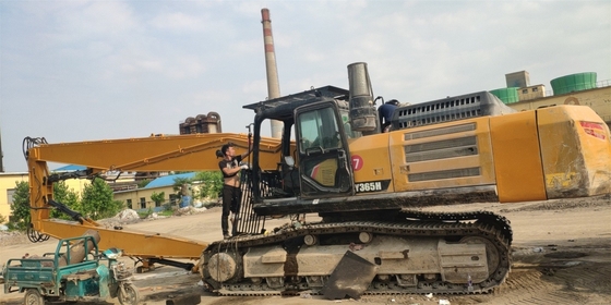Mini Excavator Long Reach Demolition Boom สําหรับ ZX60 PC120 CAT316 excavator ถังถังถังถังถัง