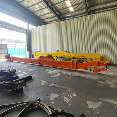 PC360 Excavator Long Boom Clamshell Telescopic Arm สำหรับ Hitachi CAT Volvo