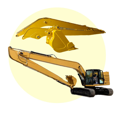 รถขุดบูมยาว 1,000 มม. สีที่ปรับแต่งได้สำหรับ CAT320 PC200 ZX330