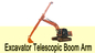 OEM LG700 Telescopic Excavator Boom Arm สําหรับแมว ฮิตาชิ โคมาตซู โคเบลโก้