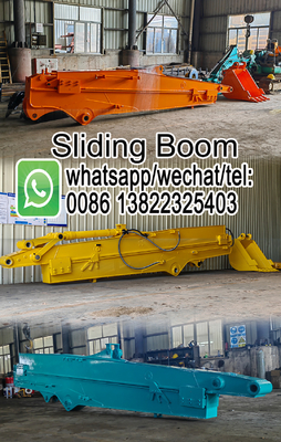 ความแข็งแรงสูง 0.1CBM Excavator Sliding Arm For Hitachi Komatsu Kato cat excavator มือโทรทรรศน์ มือโทรทรรศน์ บูม excavator บูม
