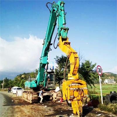 เครื่องจักรบูมตอกเสาเข็มรถขุดราคาถูก 45-70 ตัน สำหรับเสาเข็มแผ่น 18M ค้อนสั่นสะเทือน Vibro Hammer รุ่น SK450 SK460 SK480 SK495 เป็นตัวเลือก