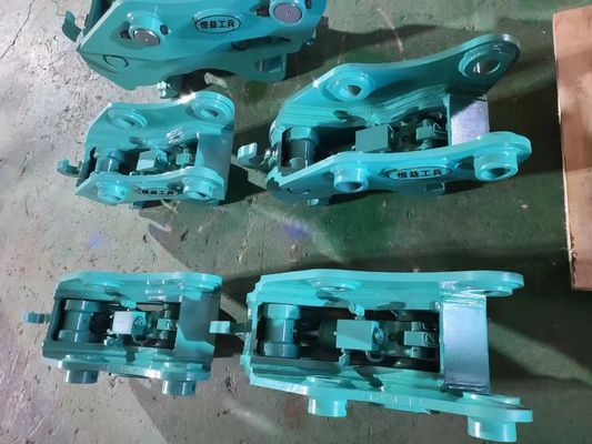 ปลอดภัย มีประสิทธิภาพสูง Excavator Quick Coupler, ไฮดรอลิก Quick Hitch With Pins สําหรับแมว hitachi komatsu sanny
