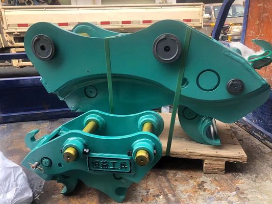 ปลอดภัย มีประสิทธิภาพสูง Excavator Quick Coupler, ไฮดรอลิก Quick Hitch With Pins สําหรับแมว hitachi komatsu sanny