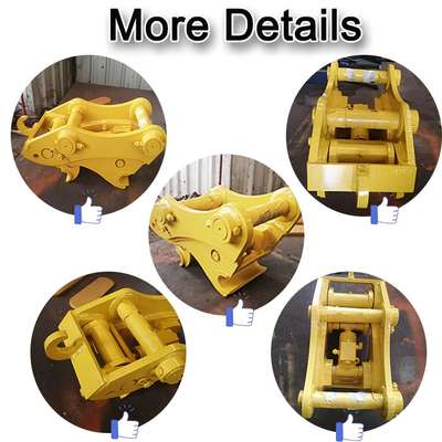 ไฮดรอลิก รวดเร็ว Hitch Coupler สําหรับ 1 ตัน 4 ตัน 20 ตัน 50 ตัน Excavator เบ็คเก็ตการติดตั้ง