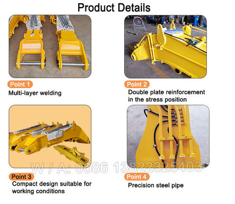 แมว ฮิตาชิ โคมาตซู Excavator Tunnel Boom excavator ขยายแขน excavator ขยายแขน excavator boom และแขน excavator boom แขนขยายแขน