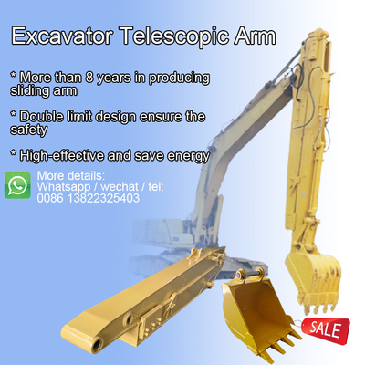 ที่สุด มีประสิทธิภาพสูง Telescopic excavator telescopic boom excavator long arm excavator arm for cat komatsu เป็นต้น