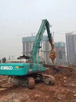 ความประสิทธิภาพสูง ZX520 Excavator มือสะสม Q355B / Q690D โครงการสะพานรถไฟทางอําเภอ Sanshui เปิดมุม 160 องศา