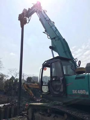 ความประสิทธิภาพสูง ZX520 Excavator มือสะสม Q355B / Q690D โครงการสะพานรถไฟทางอําเภอ Sanshui เปิดมุม 160 องศา
