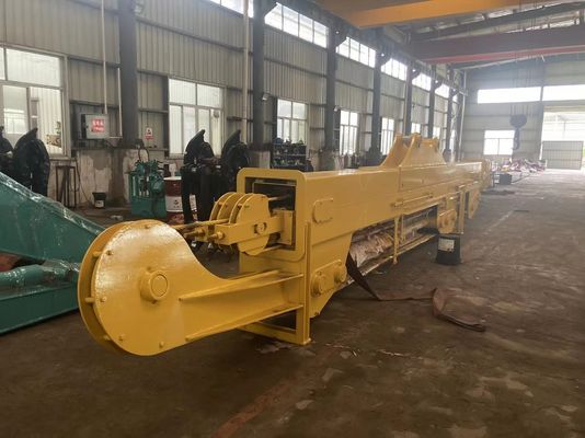 Excavator Three Section Demolition Arm Hyundai R225 ปรับแต่ง 25T-45T โครงการการพังอาคารสูง Q355B