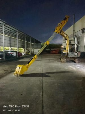 Excavator Three Section Demolition Arm Hyundai R225 ปรับแต่ง 25T-45T โครงการการพังอาคารสูง Q355B