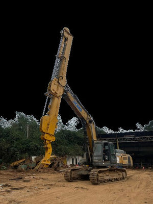เครื่องขุดที่สามารถปรับแต่งได้ XE370 แขนโทรทรรศน์ 3 ขั้นตอน BS900 วัสดุเบากว่า ประสิทธิภาพในการบรรทุกถังหรือจับ 37T