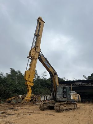 เครื่องขุดที่สามารถปรับแต่งได้ XE370 แขนโทรทรรศน์ 3 ขั้นตอน BS900 วัสดุเบากว่า ประสิทธิภาพในการบรรทุกถังหรือจับ 37T