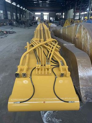 CAT349 22m Q355B เครื่องขุดขยะ ขนาดแขน ขนาดแขน มุมเปิด ประมาณ 160 °
