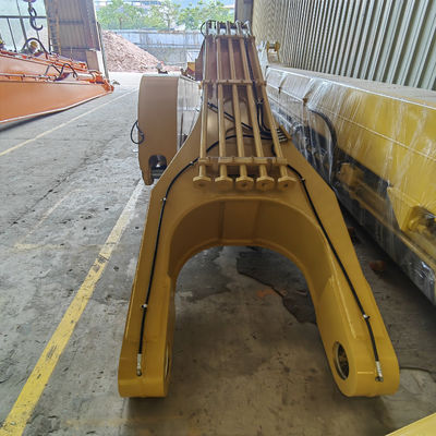 Excavator Long Reach Boom และแขนสําหรับ CAT390 24m คุณภาพรวมสูงขึ้นและความละเอียดที่ดีกว่า
