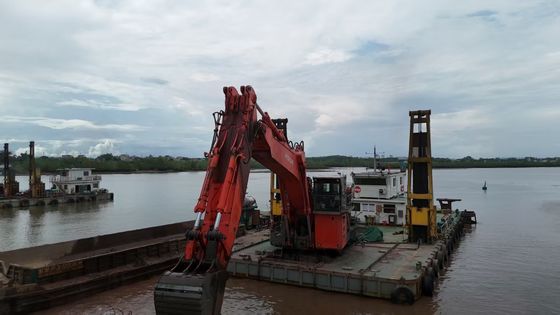 แขนขุดแขนยาวด้วยถังและกระบอกสําหรับ CAT KOBELCO Hitachi