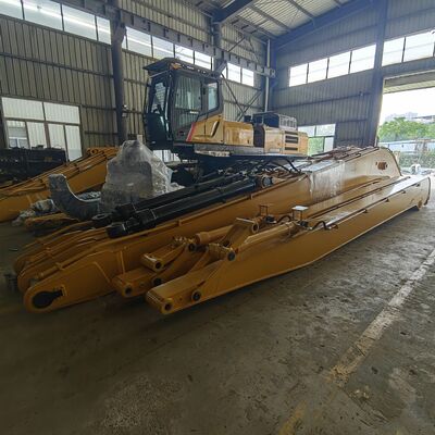 Excavator ประสิทธิภาพคุณภาพสูง 20m ยาว Reach Boom Extension Arm สําหรับ SANY Excavator